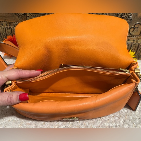 COACH Pillow Tabby Shoulder Bag Candied Orange C0772 - Picture 10 of 14